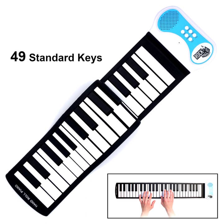 MukikiM Toys & Games - Wholesale Musical Toy - Kids & Baby - Classic Piano - 49 Standard Keys Electronic Silicone Pad