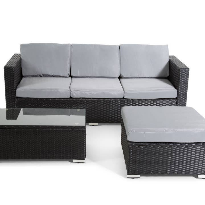 The Dunham 4 Seat Corner Rattan Set for wholesale by Outdoor Living (NW) Ltd