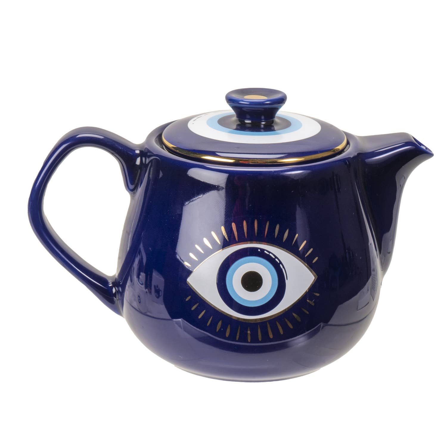 Pacific Trading - Wholesale Tea Pot - All Seeing Eye Teapot with Strainer Blue2