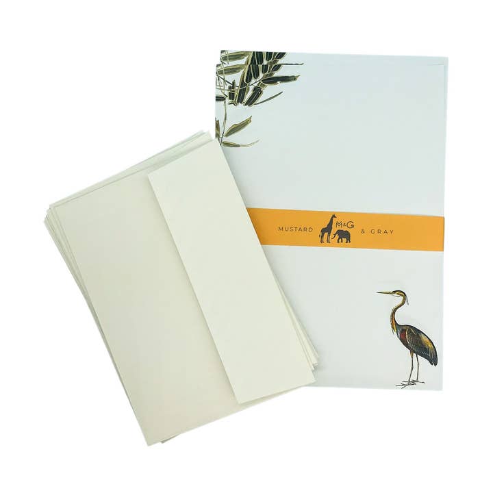 Compendio de papel de escritura de garzas para venta al por mayor de Mustard & Gray Ltd