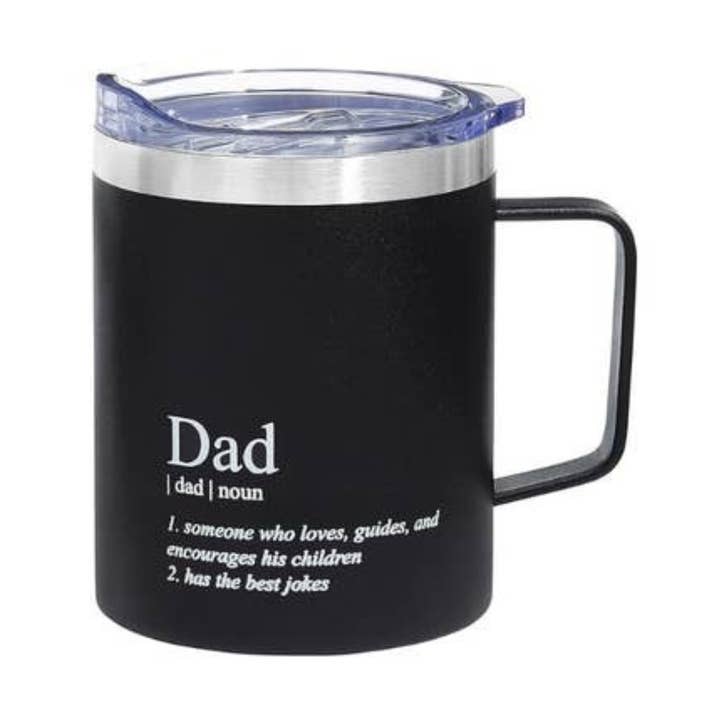 12oz Stainless Steel Insulated Coffee Mug with Handle & Lid for wholesale by Crover