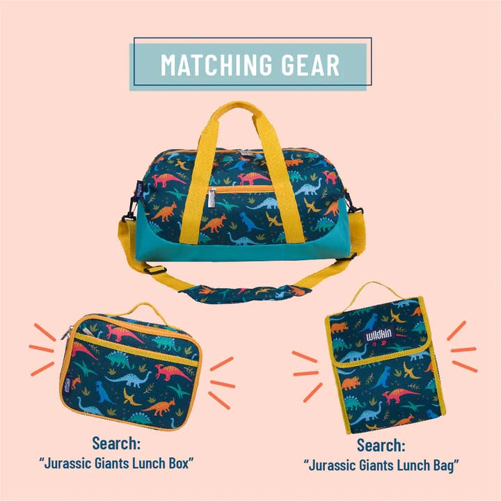 Wildkin - Wholesale Weekender Bag - Kids - Jurassic Dinosaurs Overnighter Duffel Bag3