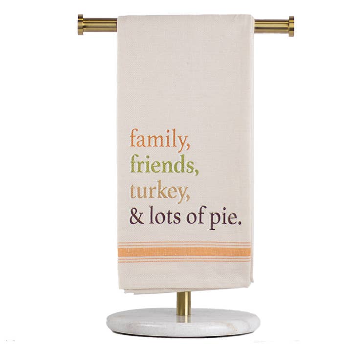 The Royal Standard - Wholesale Hand Towel - Lots of Pie Hand Towel Cream/Orange 20x28