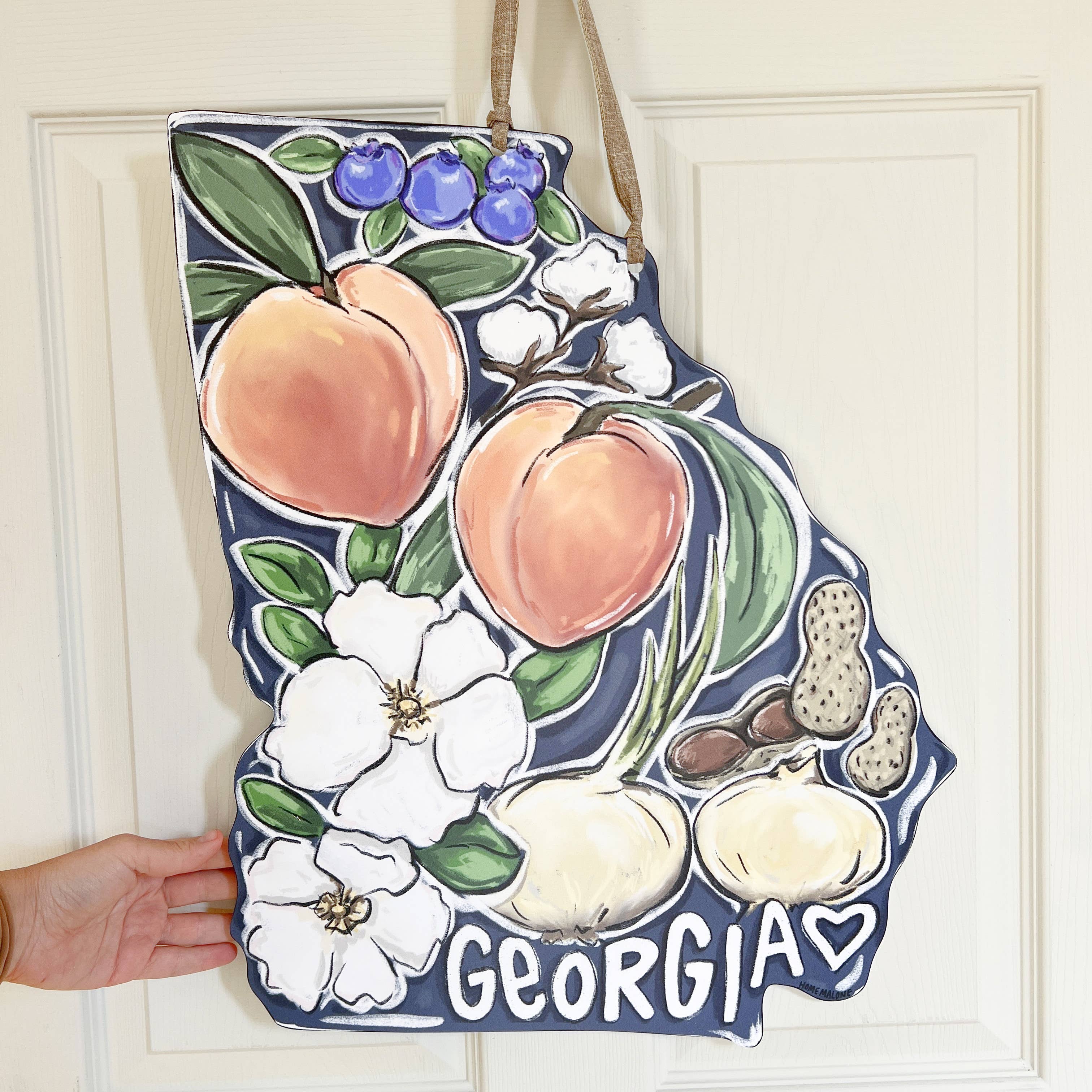 Home Malone - Wholesale Door Hanger - Georgia State Favorites Door Hanger-Southern Beauty USA 1