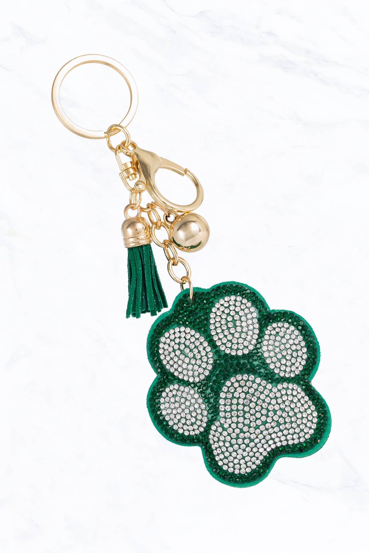 Suzie Q USA - Wholesale Keychain - Women's - Glittering Crystal Dog Paw Keychain2