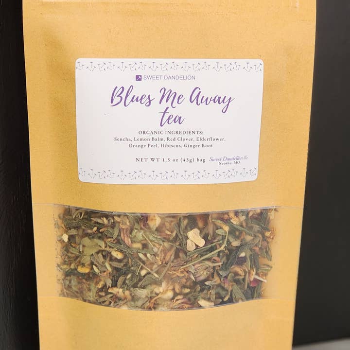 Blues Me Away Tea for wholesale by Sweet Dandelion, llc