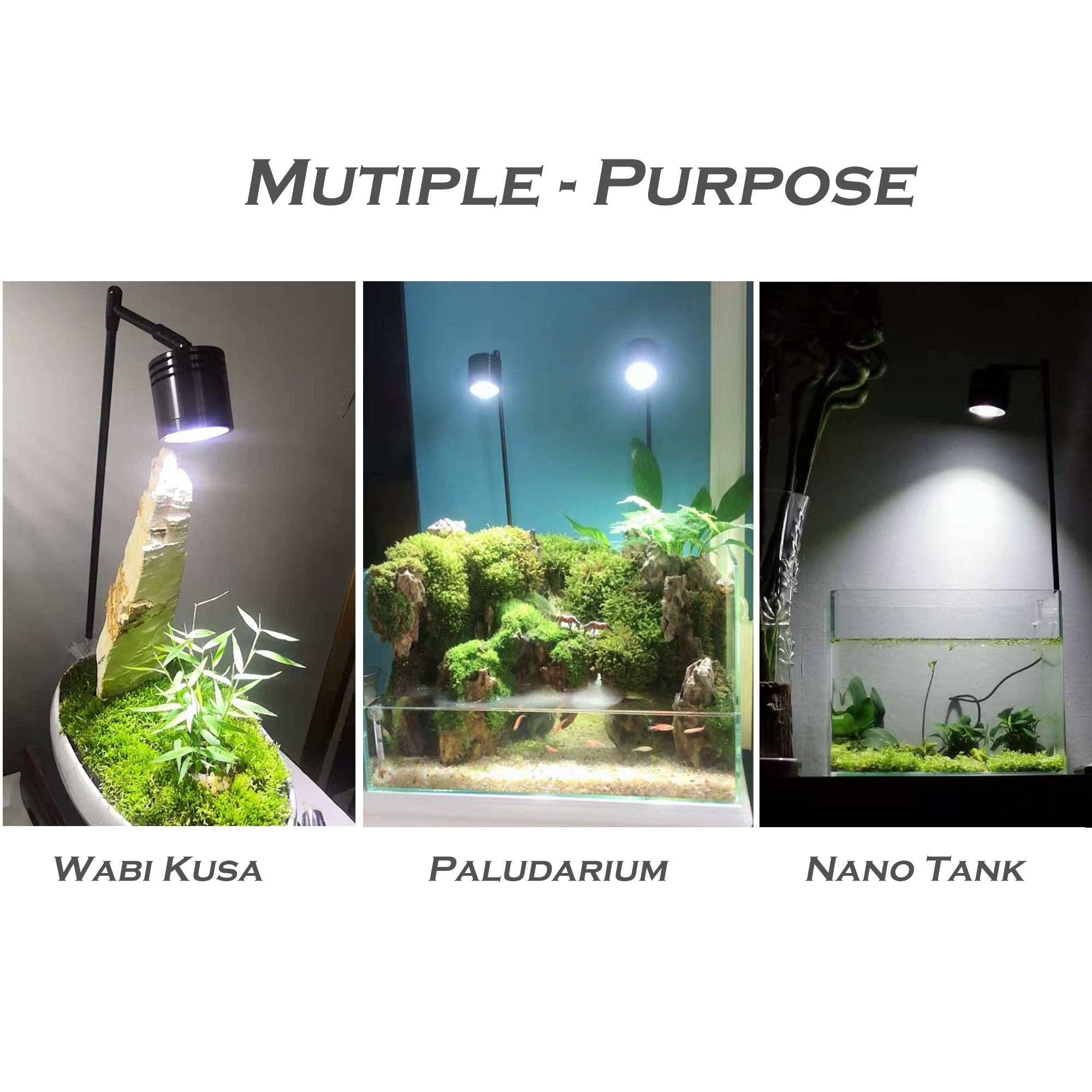 HIRO AQUATICS - Wholesale Accent/Desk Lamp - Full Spectrum COB LED Spotlight, for Nano Aquarium, Plants4
