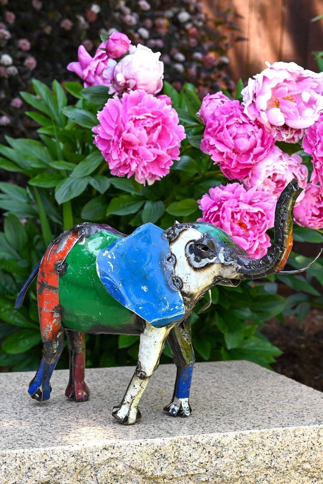 Swahili | AFRICAN MODERN - Wholesale Sculpture - Colorful Recycled Oil Drum Elephant Sculptures4