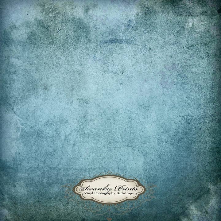 8ft x 8ft vinyl fotografie achtergrond Ecru blauw behang voor wholesale door Swanky Prints