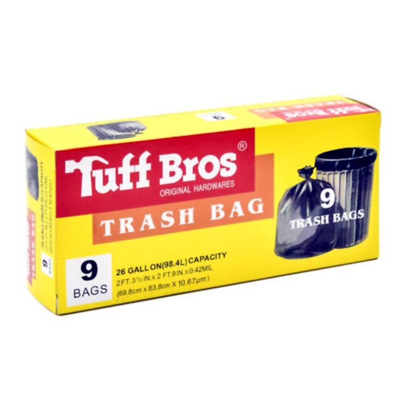 Deluxe Import Trading - Wholesale Trashcan/Trash Bin - Trash Bag 26 Gal 9 ct0