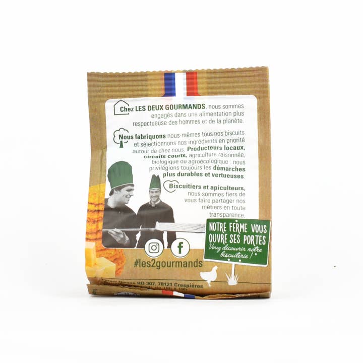 LES DEUX GOURMANDS - Wholesale Crackers - Comte AOP cookies — 35g bag3