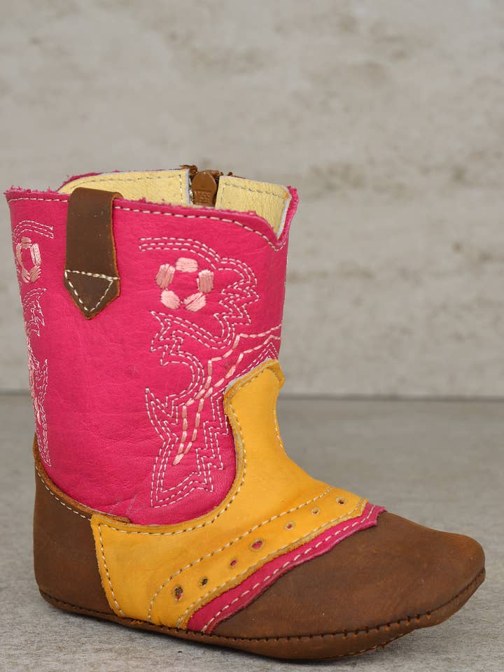 351 FUCHSIA, SOFT BABY BOOTS for wholesale by RedHawk Boot Co.
