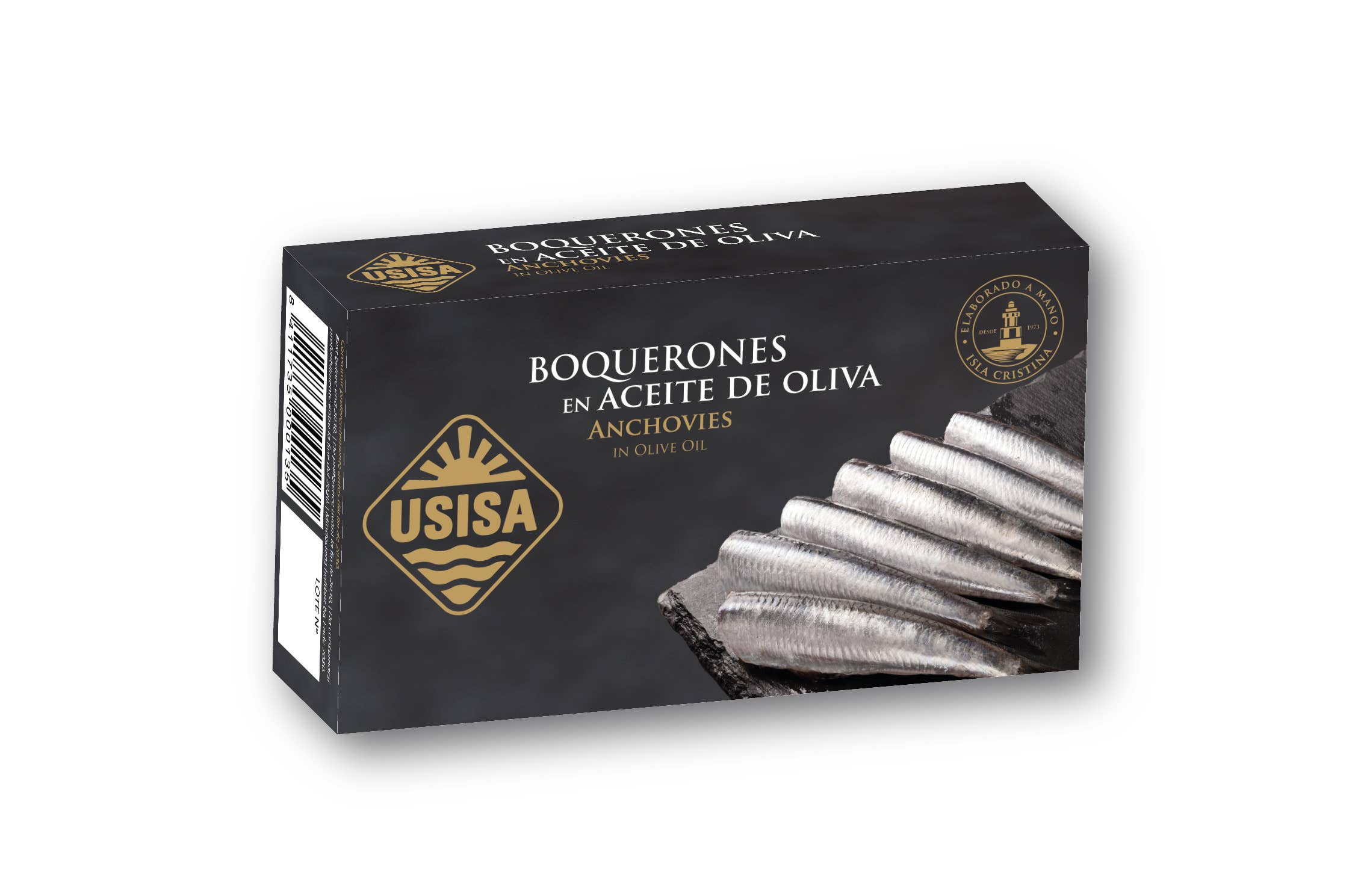 Unión Salazonera Isleña - Wholesale Tinned Fish - USISA - ANCHOVIES IN OLIVE OIL 80G1