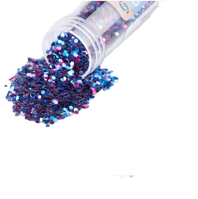 Factory Direct Craft - Wholesale Glitter - .05oz Tubes Chunky Iridescent Blue Glitter1