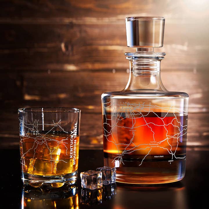 Old Southern Brass - Wholesale Decanter - Kentucky Bourbon Trail Decanter Whiskey Glass Gift Set1