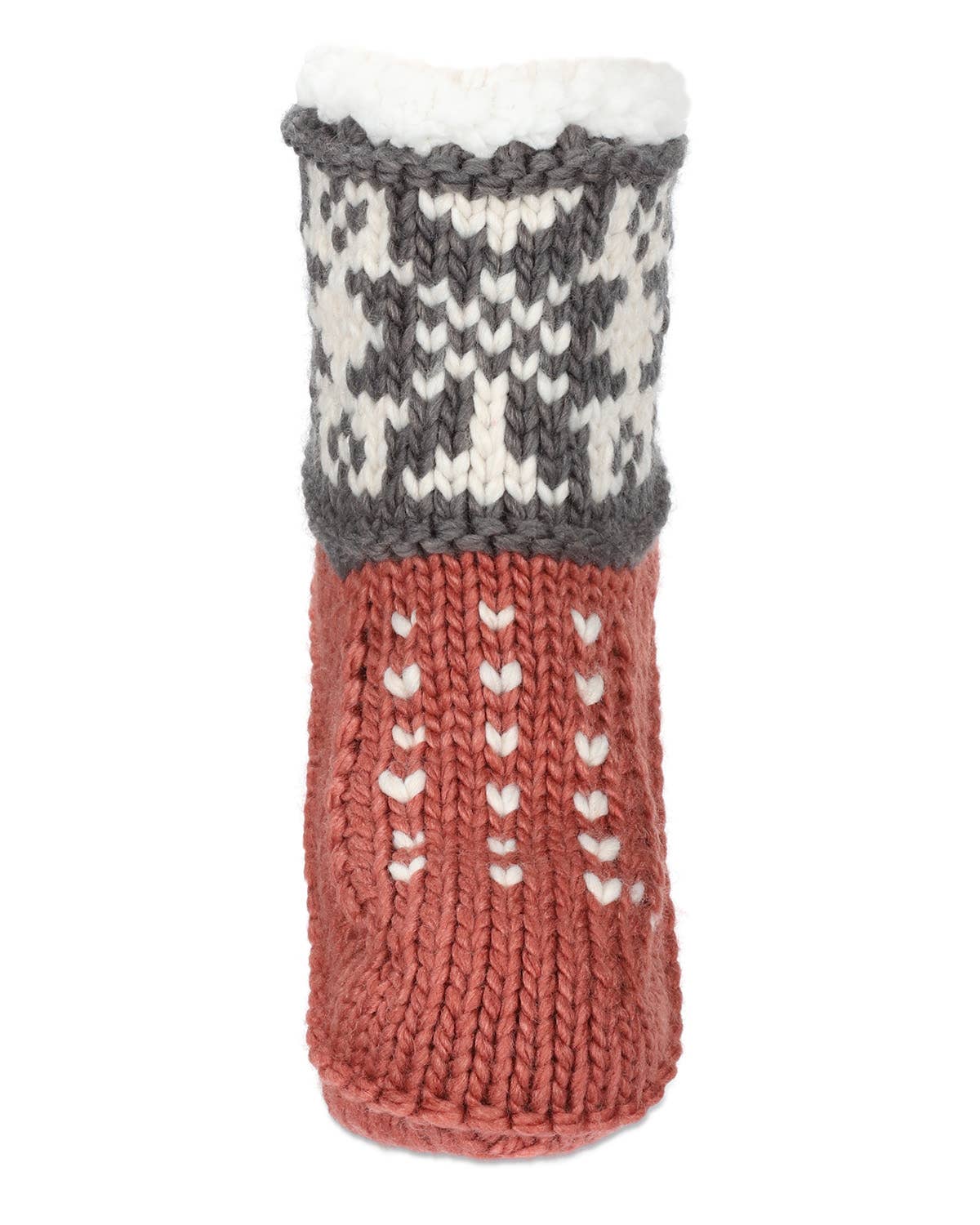 Infinity Classics International Inc. - Wholesale Socks - Women's - Snowflake Border Recycled Knit Sherpa Lined Lounge Sock6