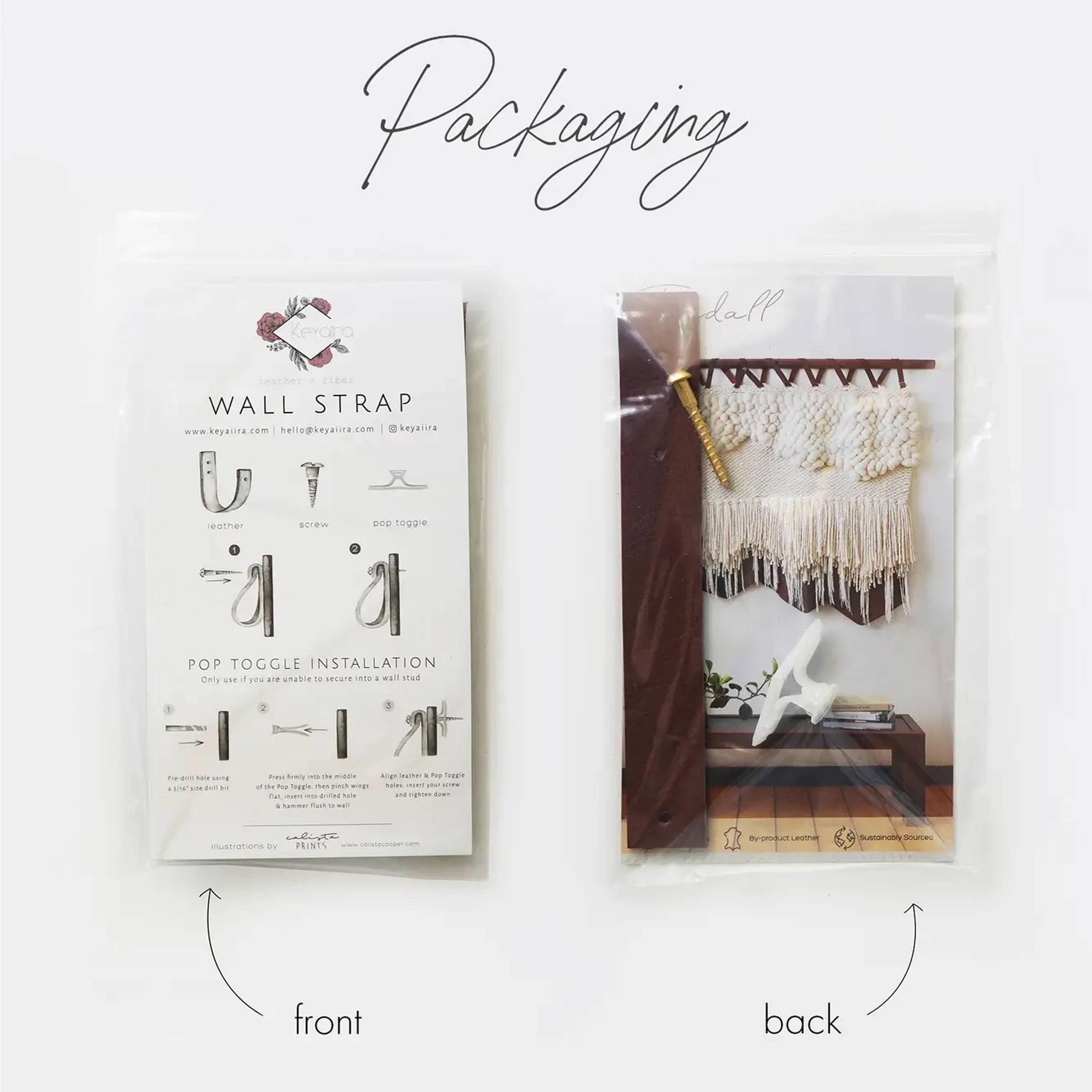 Keyaiira – Gancho de parede por atacado – Suportes de haste de cortina de couro [extremidade plana]8