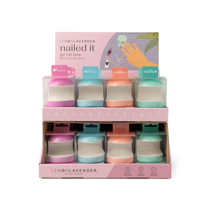 DM Merchandising - Wholesale Nailcare Set - Lemon Lavender Nailed It Gel Nail Lamp1