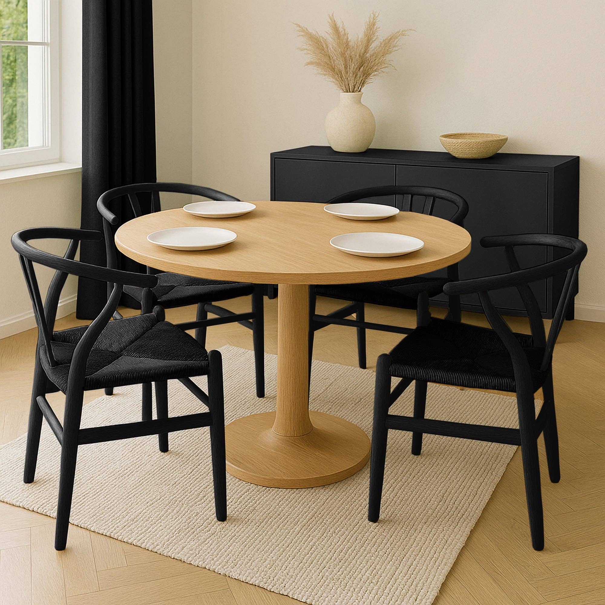 Rinkit Ltd - Wholesale Chair - Beech Wooden Wishbone Dining Chair9