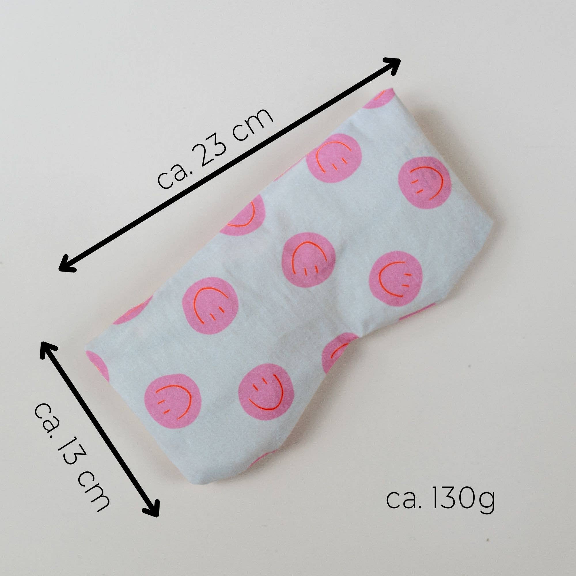 Tochter von Walter – Engroshandel Søvn-/øjenmaske – Yogaøjenpude med betræk (spelt og lavendel) Smiley Pink1