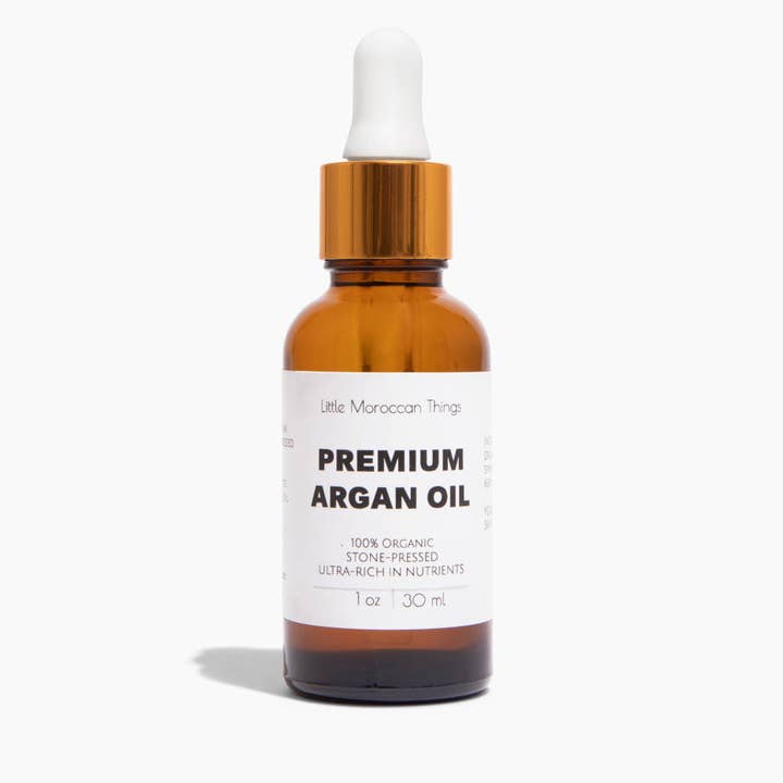 Little Moroccan Things - Vendita all'ingrosso Olio bagno/corpo - Olio di Argan puro del Marocco, Premium, 1 Oz/30 ml, biologico0