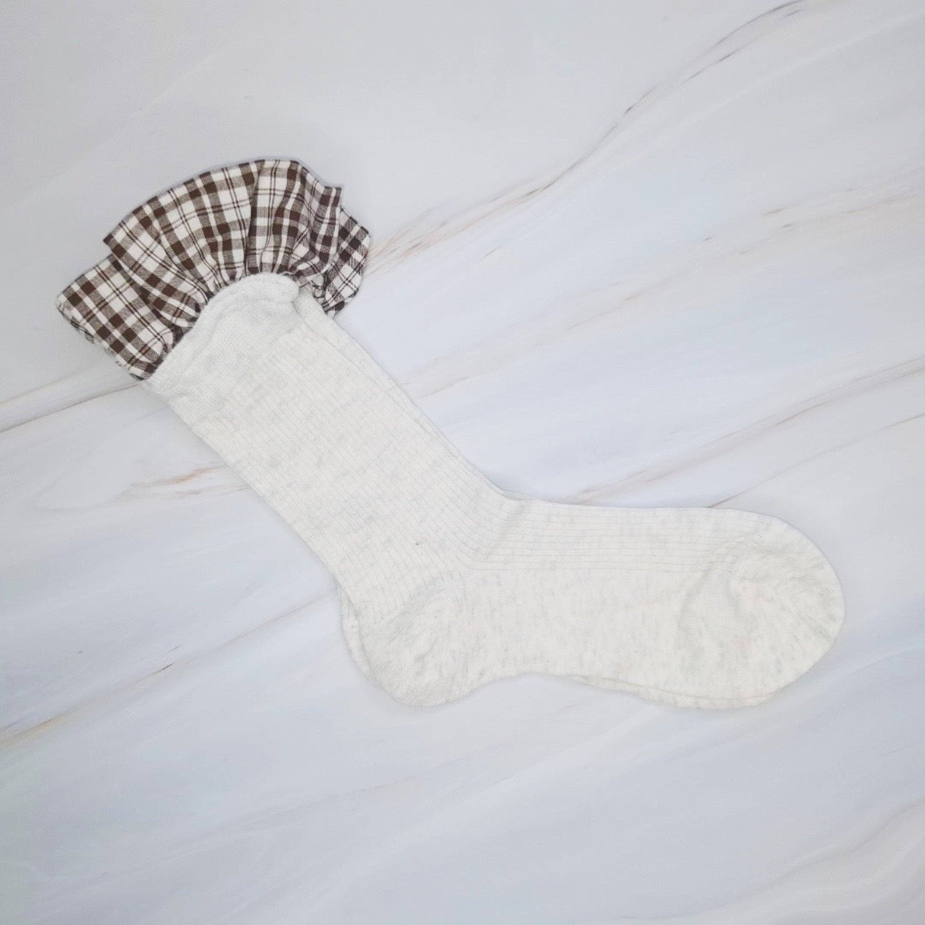 Ellison+Young - Wholesale Socks - Women's - Oh So Chic Plaid Ruffle Top Socks3