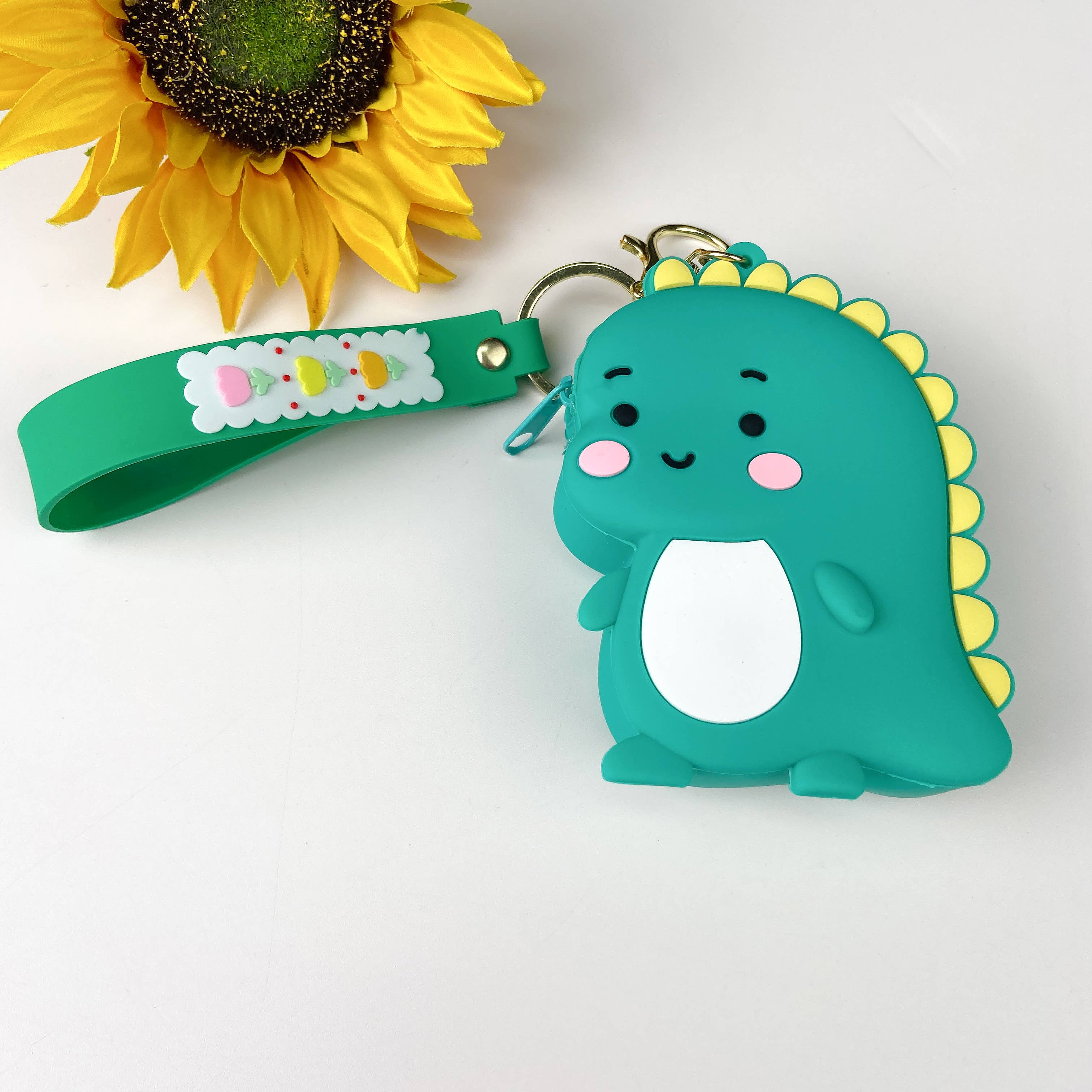 SoapElenGlen – wholesale Keychain – Women's – Dinosaur Coin Purse Pendant Headphone Bag Keychain1