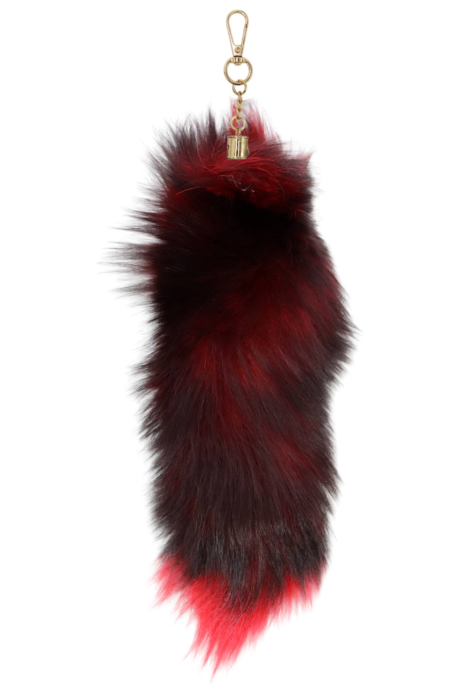 Cap Zone - Wholesale Keychain - Women's - Oversized Shaggy Fur Tail Key Ring - 18.5 Inch8