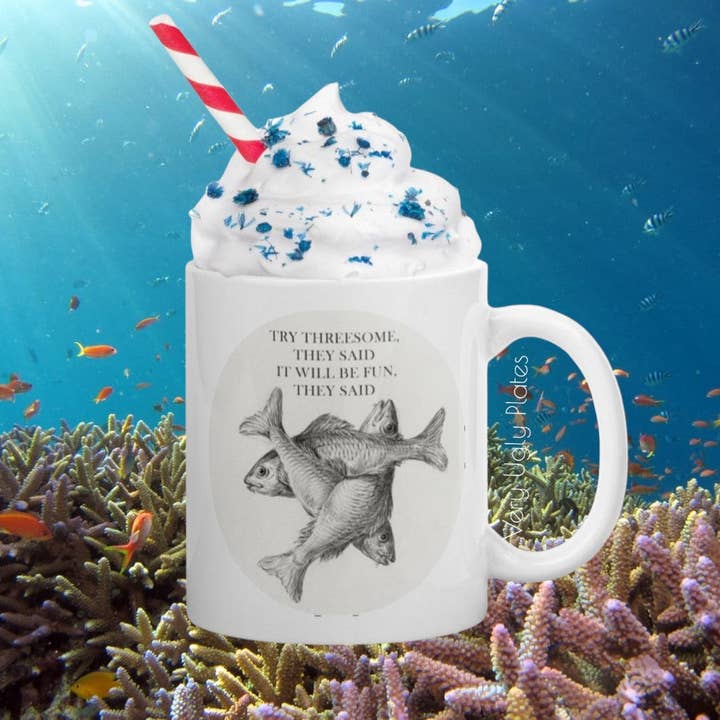 3some mug for wholesale by Very Ugly Plates