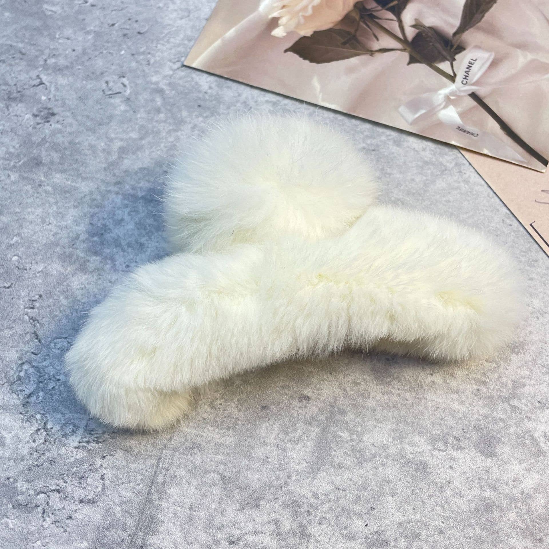 ACCITY - Wholesale Hair Clip - Women's - Rex Rabbit Fur Claws - Elegant Mixed Color Clips_CWASC15910