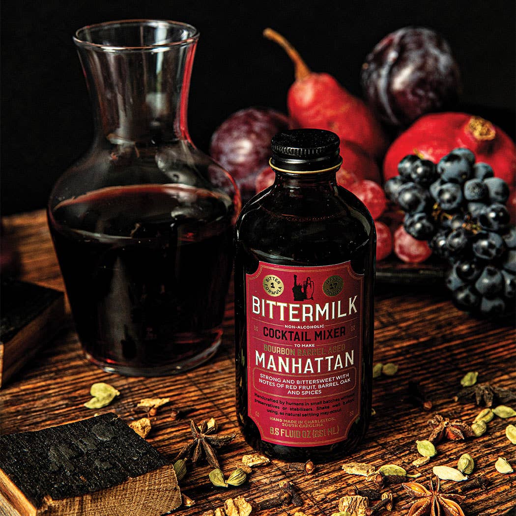 Bittermilk Bottling Co. - Wholesale Cocktail Mix/Syrup - Bourbon Barrel Aged Manhattan Cocktail Mixer2