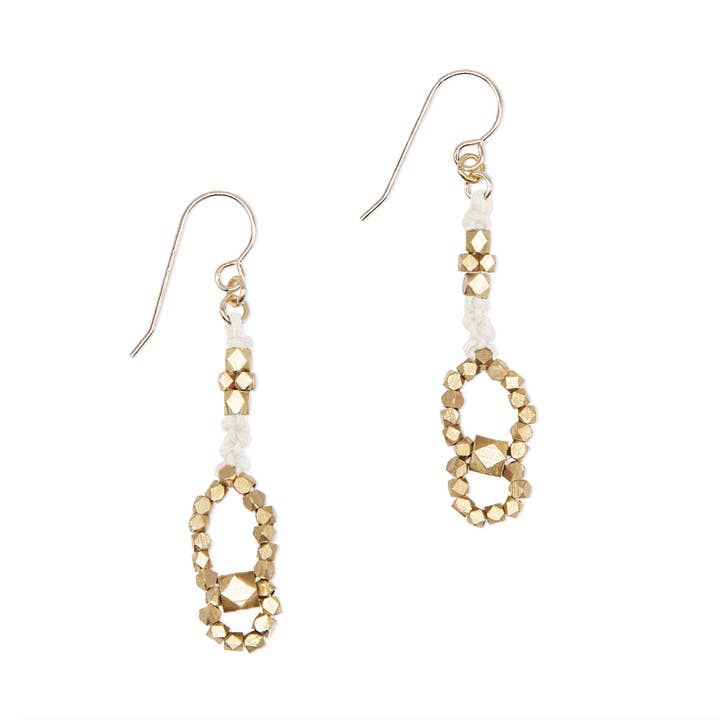 Eos geknotete Nugget-Ohrringe für den Großhandel von Corda