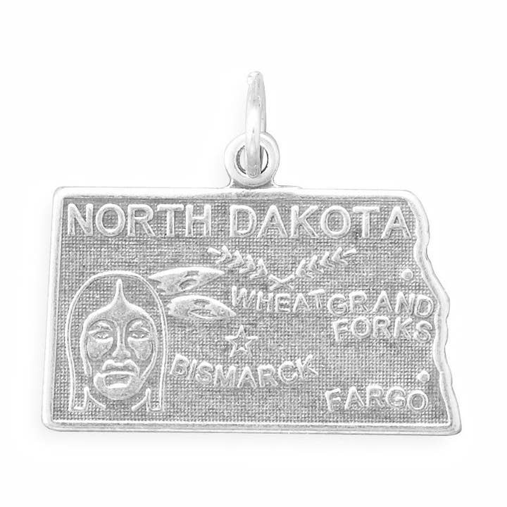 North Dakota State Charm for wholesale by Silver Stars Collection