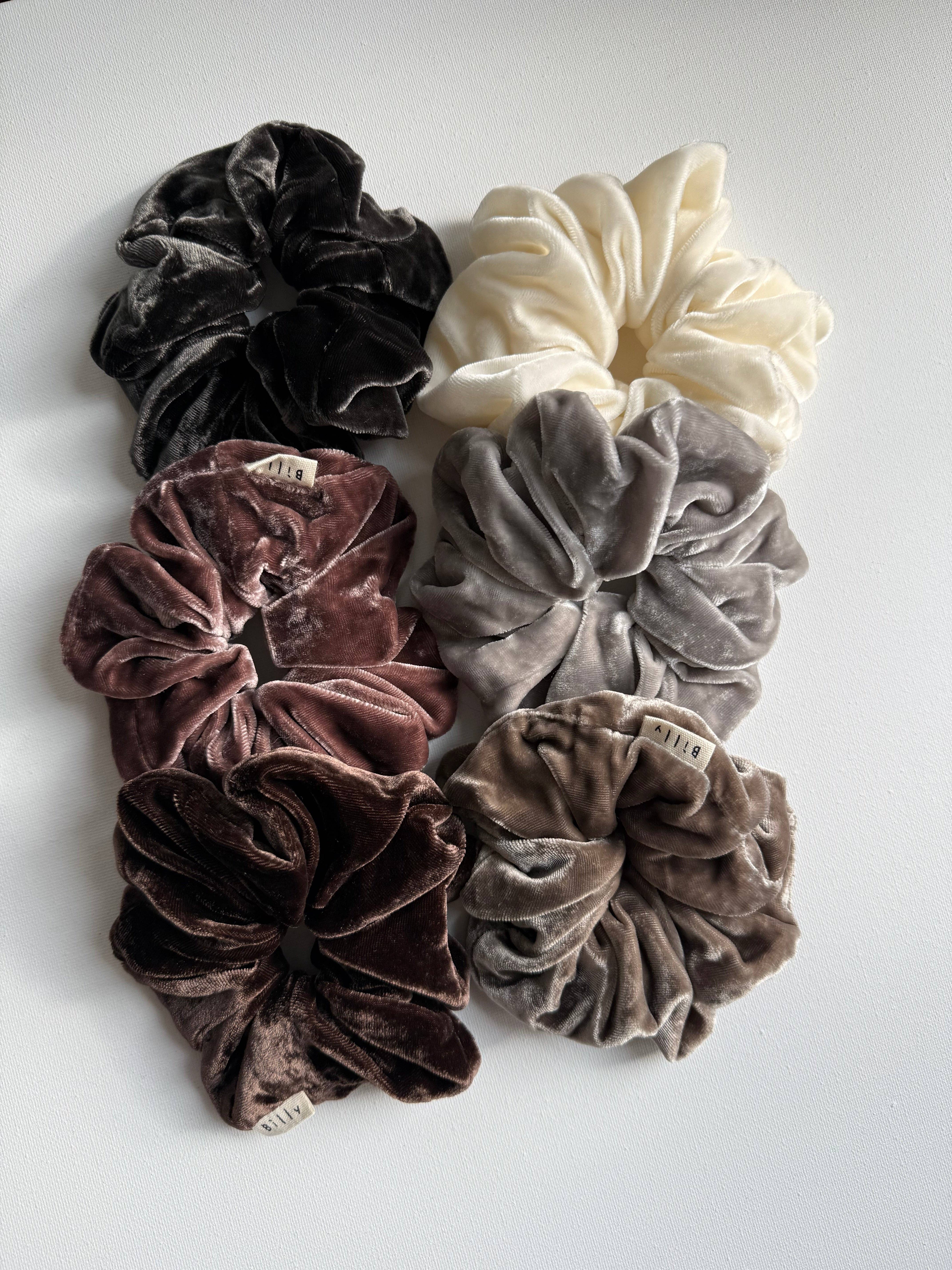 Billy Bamboo – Scrunchie - Mulher por atacado – ELÁSTICOS DE CABELO EM VELUDO DE SEDA - neutro (esgotado)7