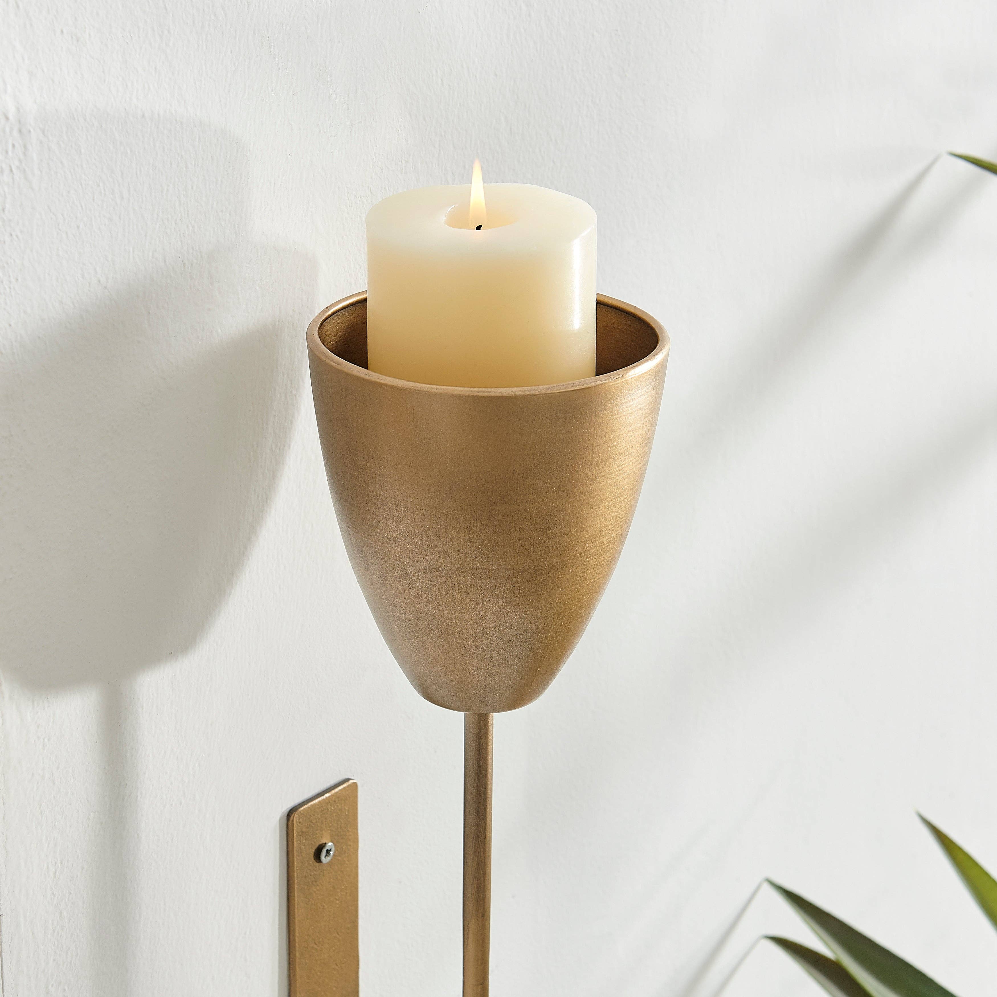 Danya B - Wholesale Sconce - Antique Brass Wall Candle Sconces (Set of 2)3