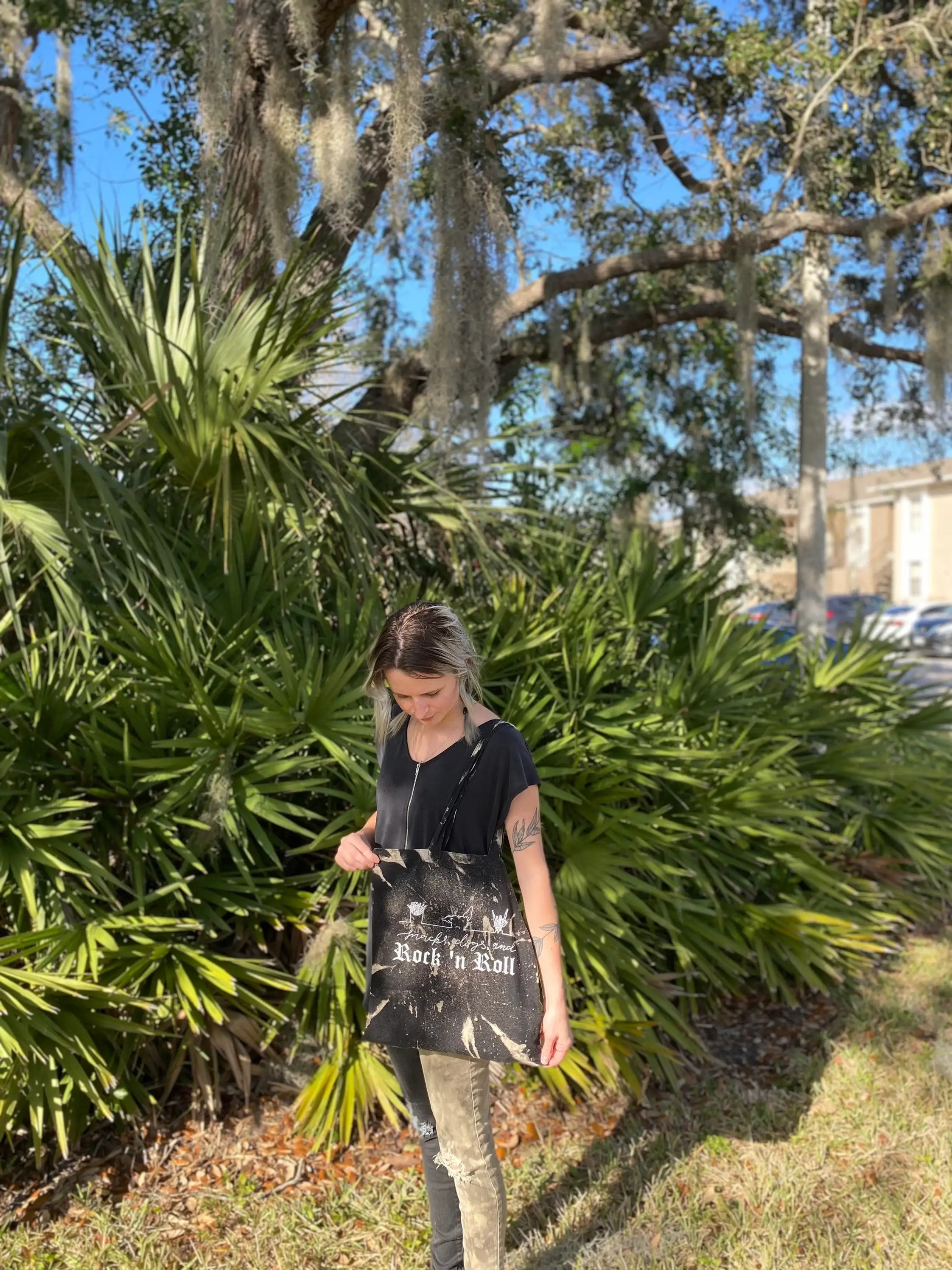 Jessi's Messes - Wholesale Tote Bag - Women's - Snacks, Dogs, and Rock n Roll Tote Bag1