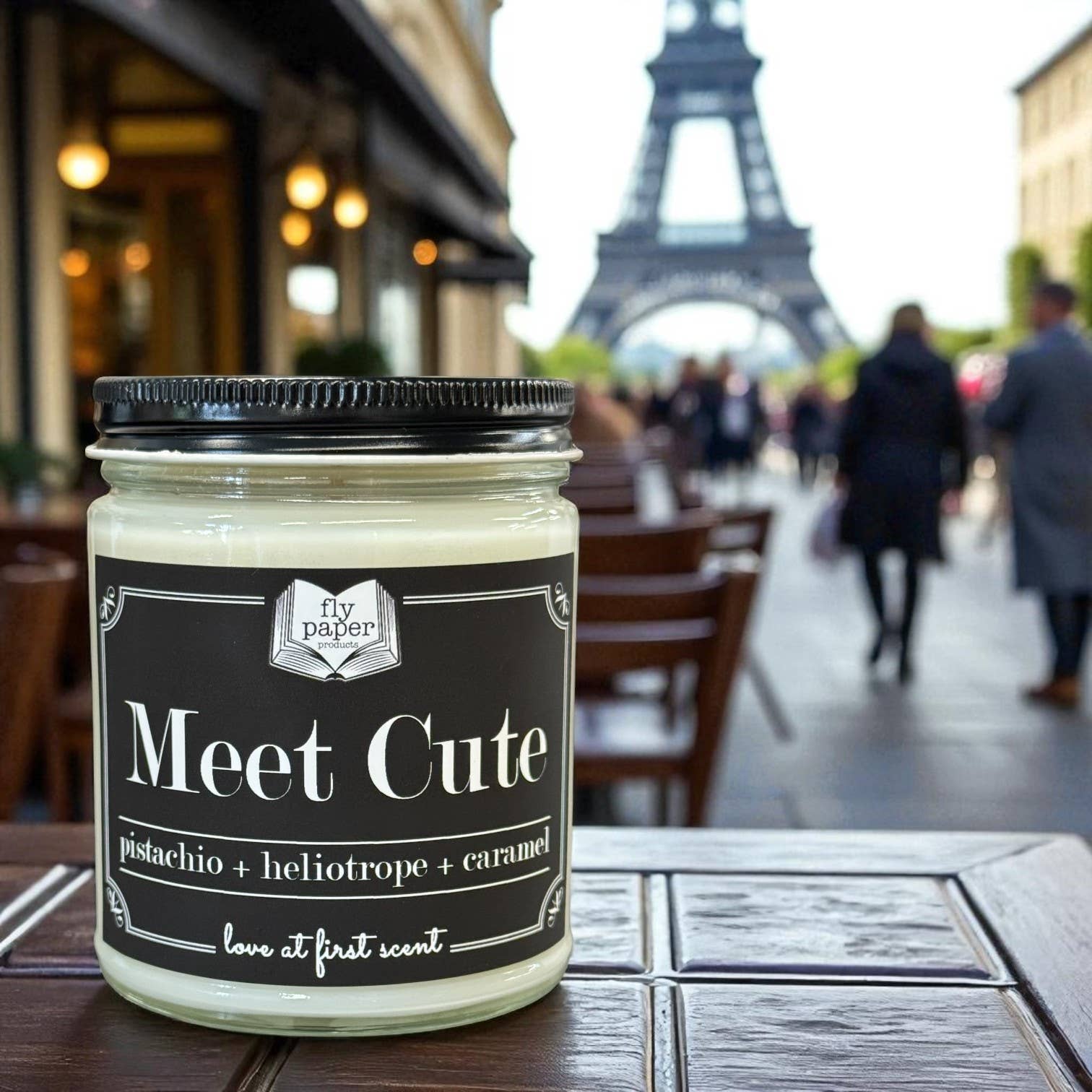Fly Paper Products - Venta al por mayor Velas en tarros - *Nueva Fragancia* Meet Cute 9oz Pistacho + Heliotropo + Caramelo1