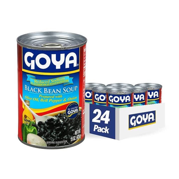 GOYA Reduceret Natrium Sort Bønnesuppe 24/15 oz. for engroshandel hos L&F Universal Goods
