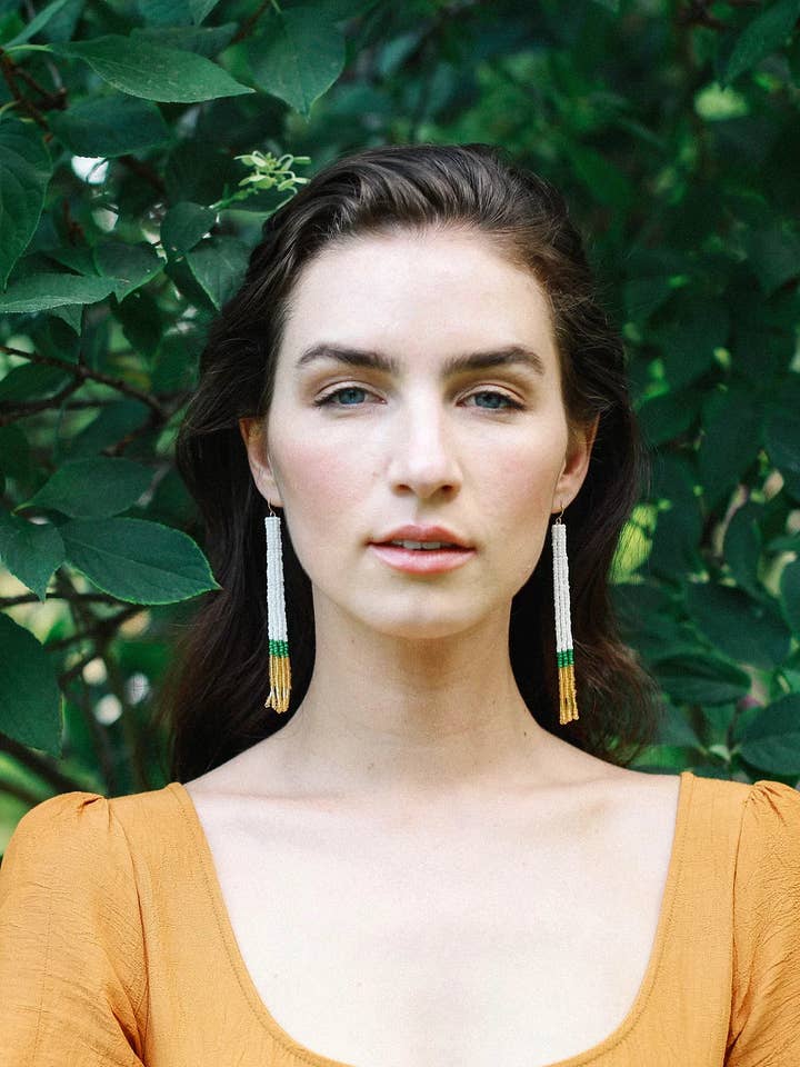 Green Tassels for wholesale by Weave Gold