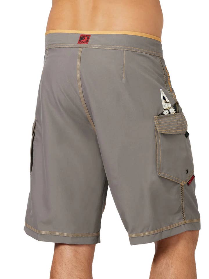 Maui Rippers – Engroshandel Badeshorts – Mænd – Hawaiian Octo Tako Fiskeshorts - Grå6