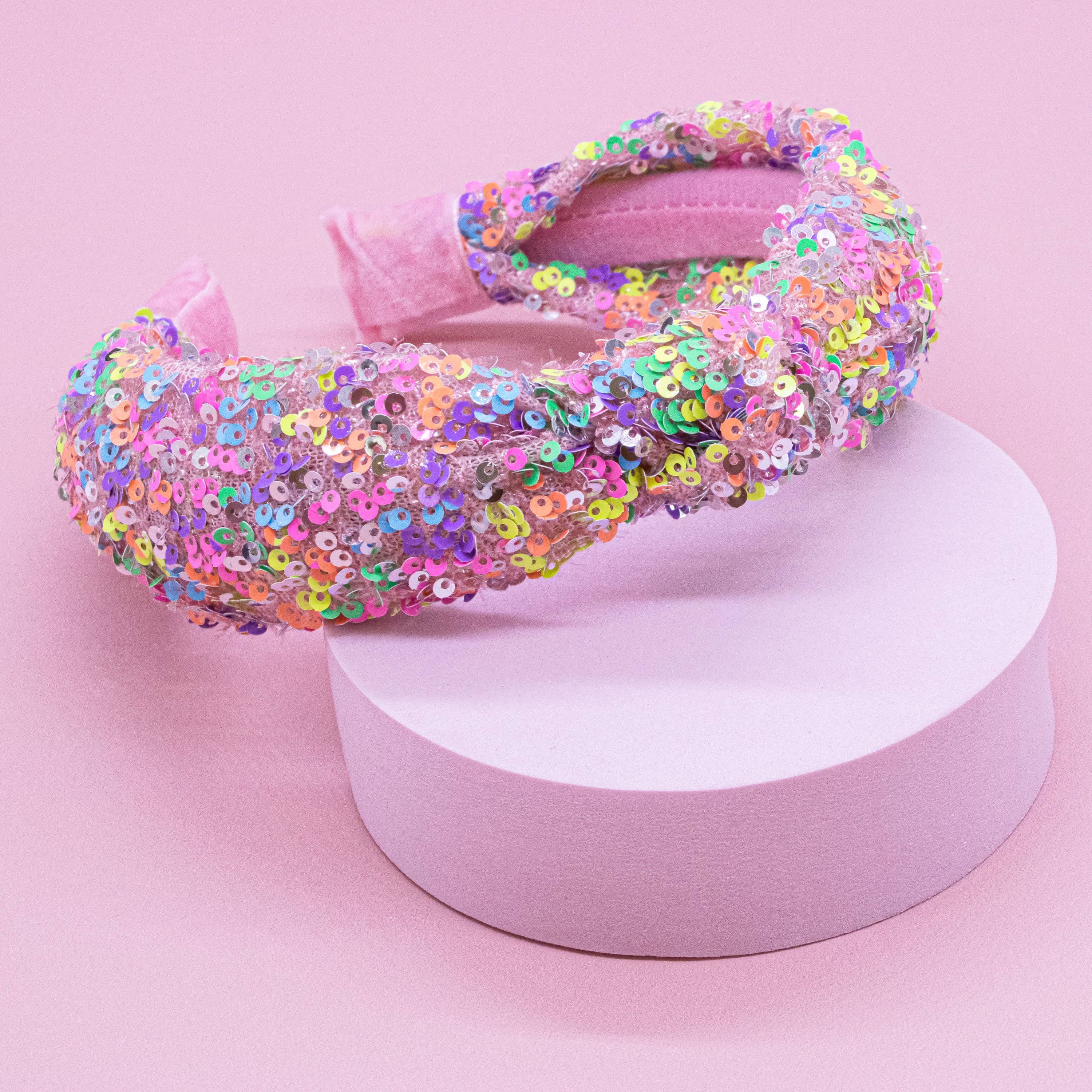 Frog Sac - Wholesale Fashion Headband - Kids - Kids Knot Headband - Sequin Knotted Hair Band Accessories1