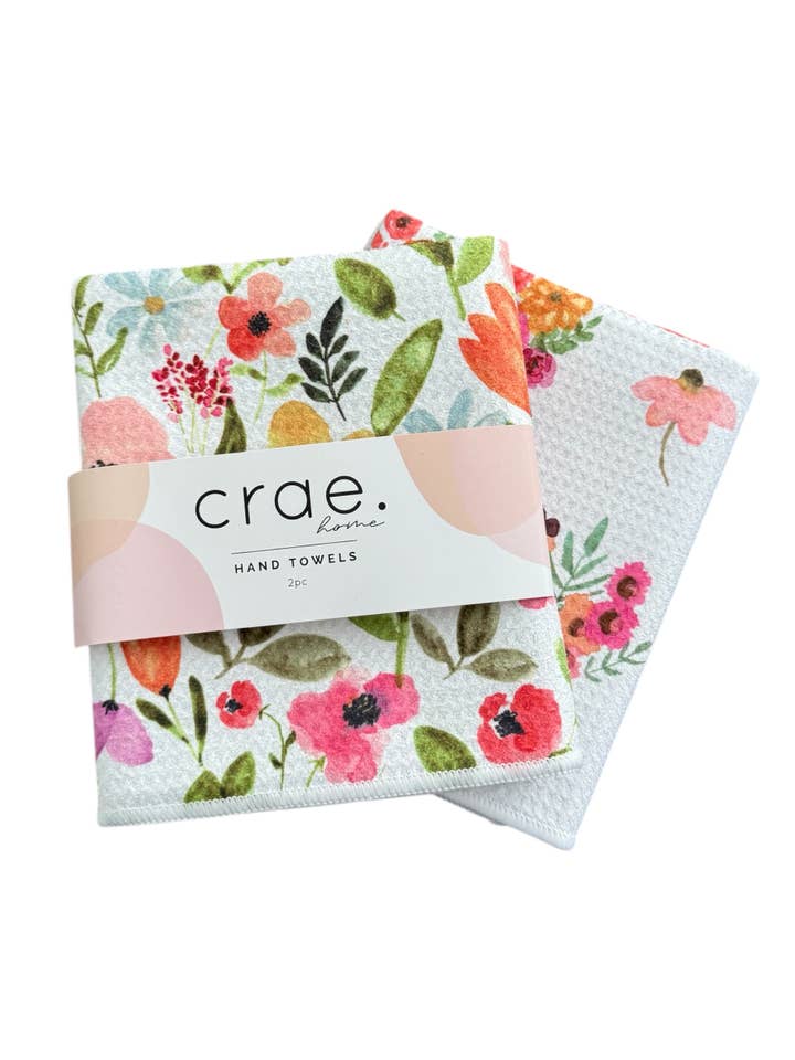 Petal Lane & Posey : 2 serviettes à main double face pour la vente par Crae.Home