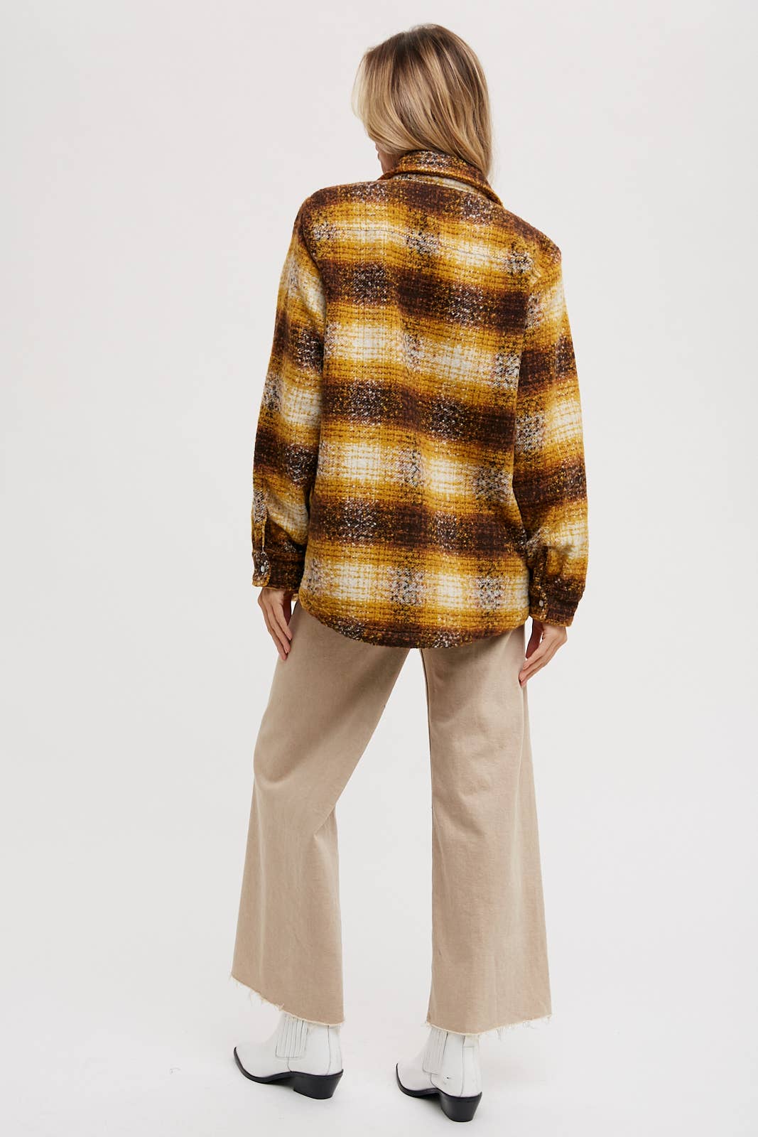 Bluivy - Wholesale Shirt Jacket/Shacket - Women's - BUTTON DOWN FLANNEL SHACKET14