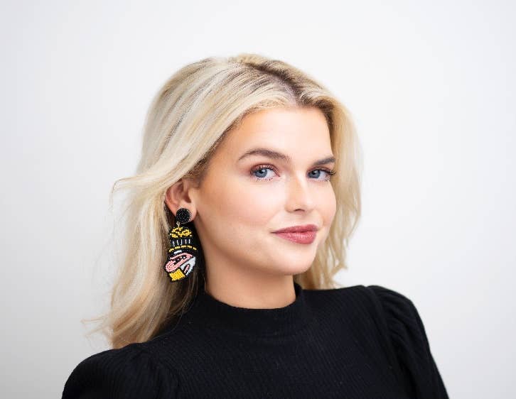 Allie Beads - Wholesale Dangle Earrings - Sir Top Hat Earrings1