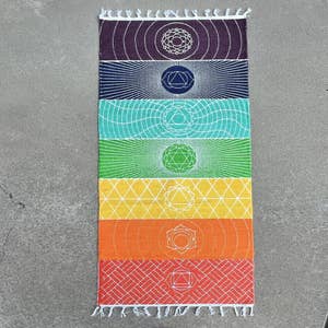 Aesthetic Boho Rainbow Cute Yoga Mat, 70x24 Custom Personalized