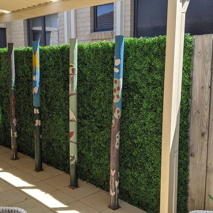 Designer Plants - Wholesale Artificial Plant - Artificial Mixed Boxwood Hedge Panel Wall 40" x 40" 11SQ FT Commercial Grade UV Resistant4