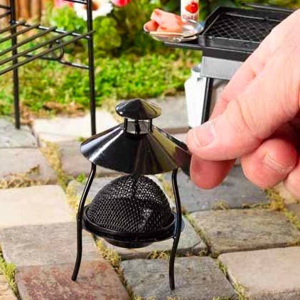 Factory Direct Craft - Wholesale Toy Set - Kids - Miniature Black Metal Fire Pit - 3-1/2" H x 1-3/4" Dia2