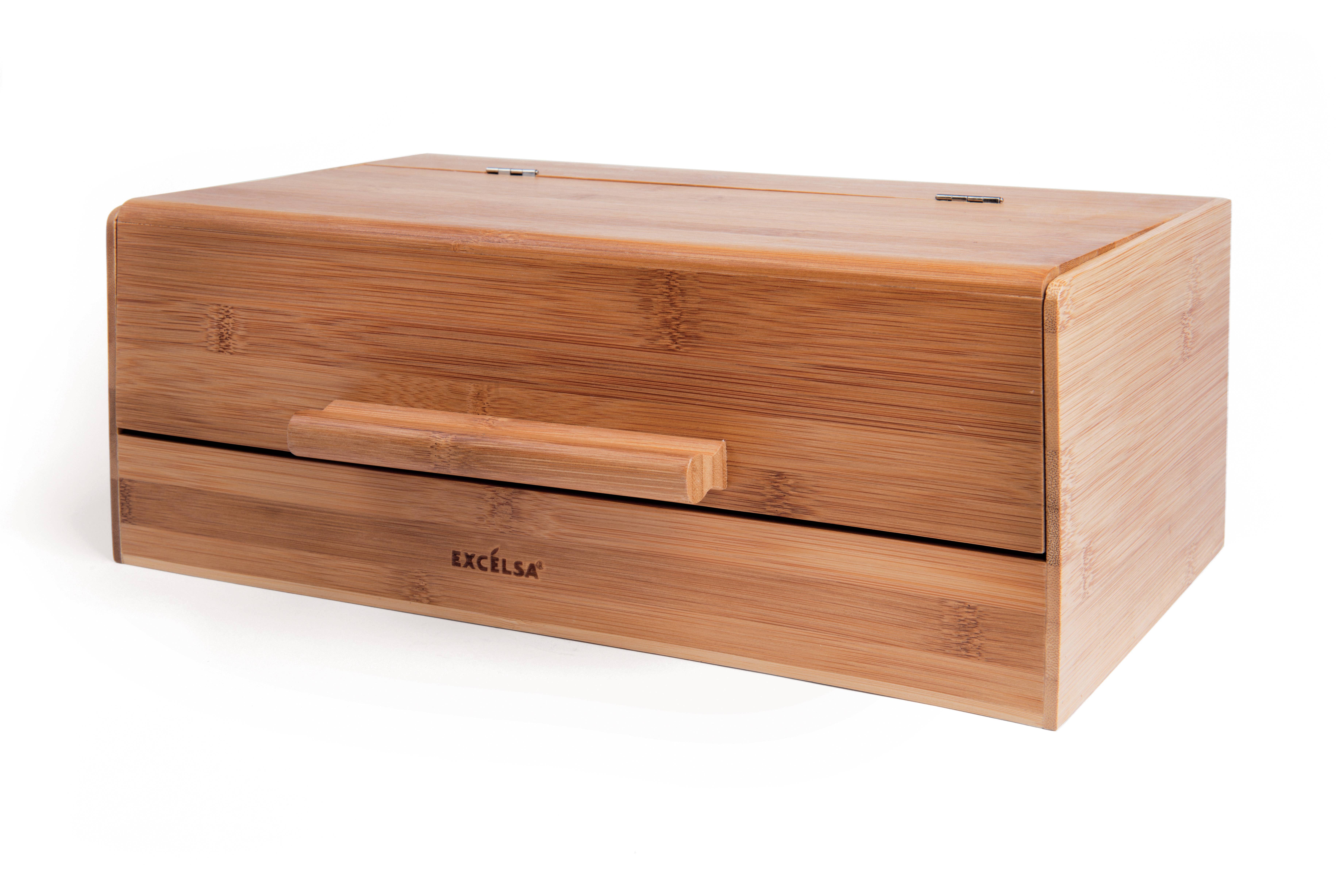 Cream Brown Eco Living Bread Box 36X22X14 for wholesale on Faire0