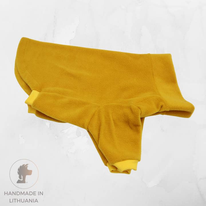 Distinguish Me - Wholesale Pet Sweater - Dog - Handmade Fleece Dog Jumper | Yellow