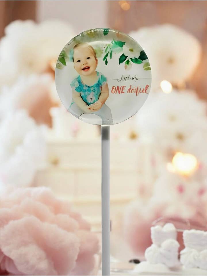 Fødselsdags-slikkepinde - Unikke festgaver (Tilpasset foto) for engroshandel hos TheLollipopStudio